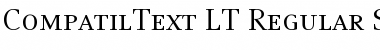 Download CompatilText LT Regular Font Title Preview