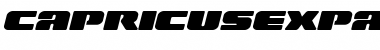 Download Capricus Expanded Semi-Straight Expanded Font Title Preview