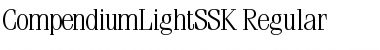 Download CompendiumLightSSK Regular Font Title Preview