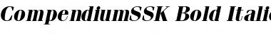 Download CompendiumSSK Bold Italic Font Title Preview