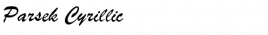 Download Parsek Cyrillic Font Title Preview