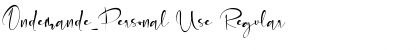 Download Ondemande_Personal Use Regular Font Title Preview