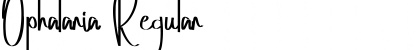 Download Ophalaria Regular Font Title Preview