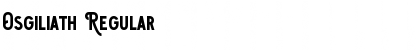 Download Osgiliath Regular Font Title Preview
