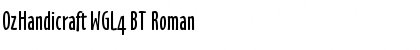 Download OzHandicraft WGL4 BT Roman Font Title Preview