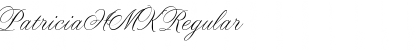 Download PatriciaHMK Regular Font Title Preview