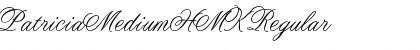 Download PatriciaMediumHMK Regular Font Title Preview