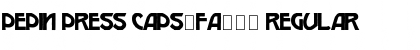 Download Pepin Press Caps-FA245 Regular Font Title Preview