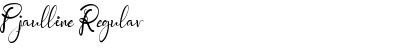 Download Pjaulline Regular Font Title Preview