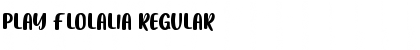 Download PLAY FLOLALIA Regular Font Title Preview