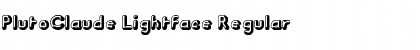 Download PlutoClaude Lightface Regular Font Title Preview