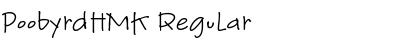 Download PoobyrdHMK Regular Font Title Preview