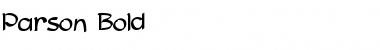 Download Parson Bold Font Title Preview