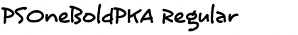 Download PSOneBoldPKA Regular Font Title Preview