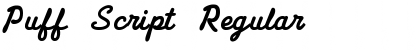 Download Puff Script Regular Font Title Preview