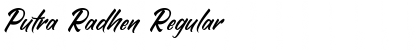 Download Putra Radhen Regular Font Title Preview