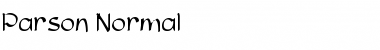 Download Parson Normal Font Title Preview