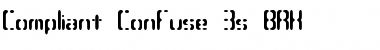 Download Compliant Confuse 3s (BRK) Normal Font Title Preview