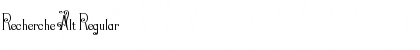Download Recherche Alt Regular Font Title Preview