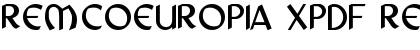 Download RemcoEuropia XPDF Regular Font