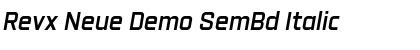 Download Revx Neue Demo SemBd Italic Font