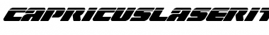 Download Capricus Laser Italic Italic Font Title Preview