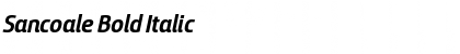 Download Sancoale Bold Italic Font Title Preview