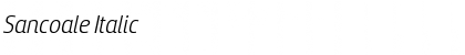 Download Sancoale Italic Font Title Preview