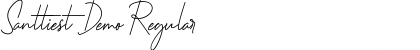 Download Santtiest Demo Regular Font Title Preview