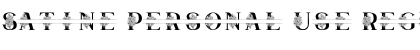 Download Satine Personal Use Regular Font Title Preview