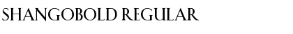 Download ShangoBold Regular Font Title Preview