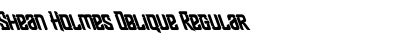 Download Shean Holmes Oblique Regular Font Title Preview