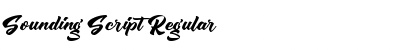 Download Sounding Script Regular Font