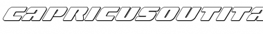Download Capricus Outline Italic Outline Italic Font Title Preview