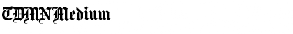 Download TDMN Medium Font Title Preview