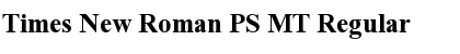 Download Times New Roman PS MT Regular Font