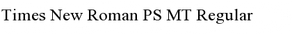 Download Times New Roman PS MT Font