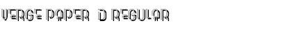 Download Verge Paper 3D Regular Font Title Preview