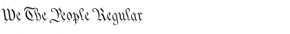 Download We The People Regular Font Title Preview