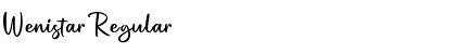 Download Wenistar Regular Font Title Preview