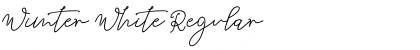Download Wimter White Regular Font Title Preview