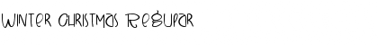 Download Winter Christmas Regular Font Title Preview