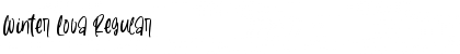 Download Winter Lova Regular Font Title Preview