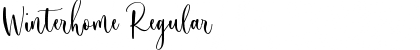 Download Winterhome Regular Font Title Preview