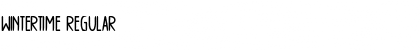 Download WINTERTIME Regular Font Title Preview