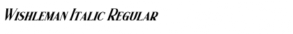 Download Wishleman Italic Regular Font Title Preview