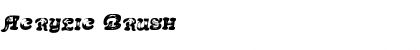 Download Acrylic Brush Regular Font Title Preview