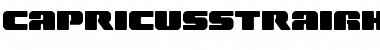 Download Capricus Straight Regular Font Title Preview