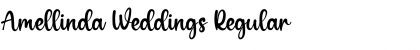 Download Amellinda Weddings Regular Font Title Preview