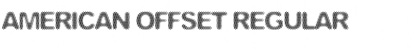 Download American Offset Regular Font Title Preview